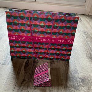 Large Holt Renfrew Shopping Bag and Receipt Envelope